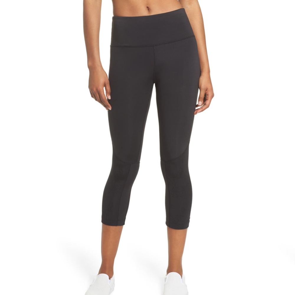 Kate Spade Floral Laser Cut Legging (Black)